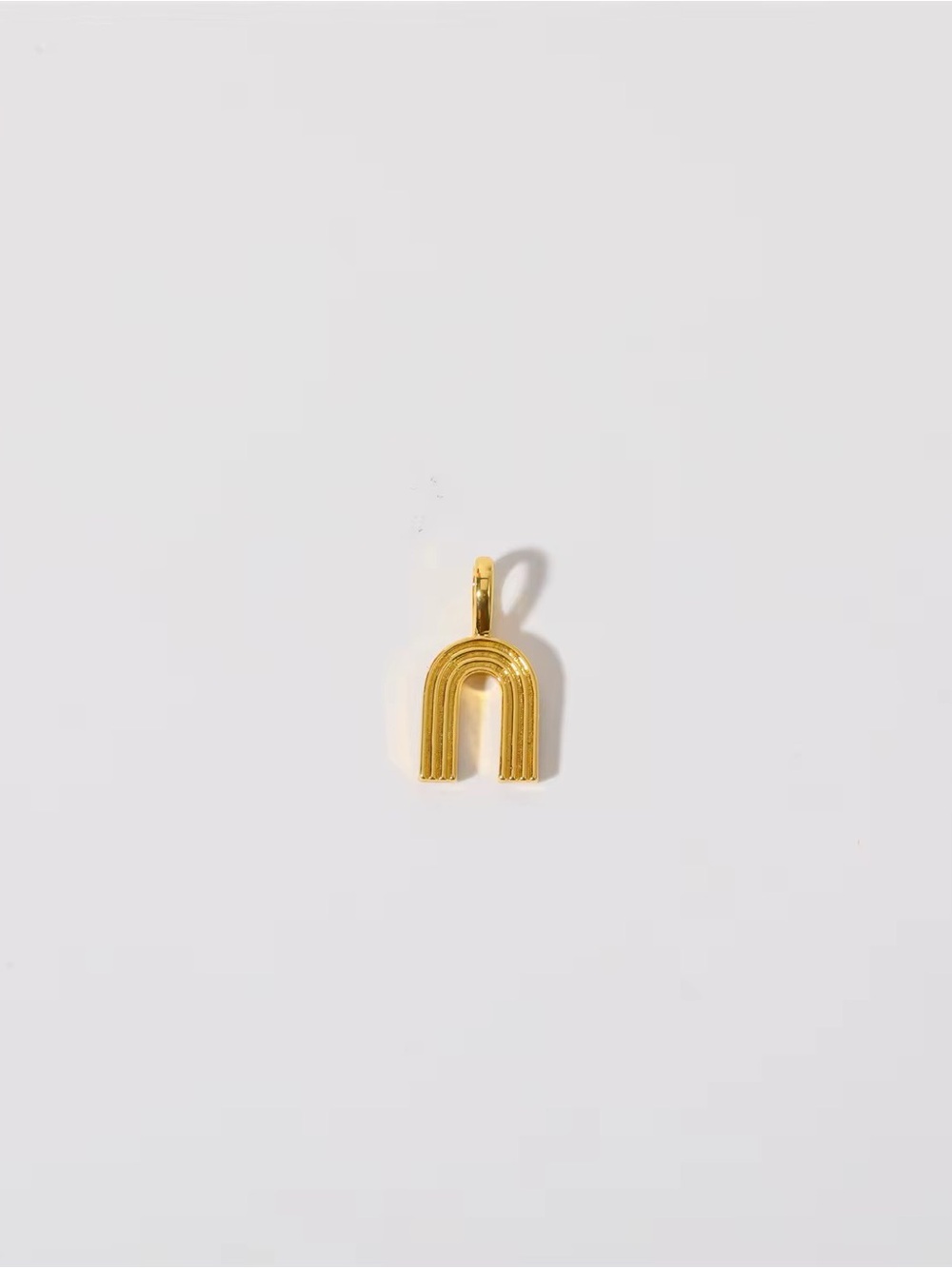 18k Gold Plated U-Arch Pendant Charm - Women Jewelry